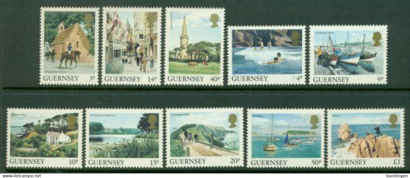 GUERNSEY 1984 Mi 288-97** Views From Guernsey [B447] - Otros & Sin Clasificación