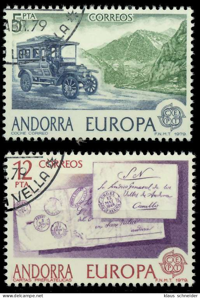 ANDORRA SPANISCHE POST 1970-1979 Nr 123-124 Gestempelt X58CFA6 - Gebraucht