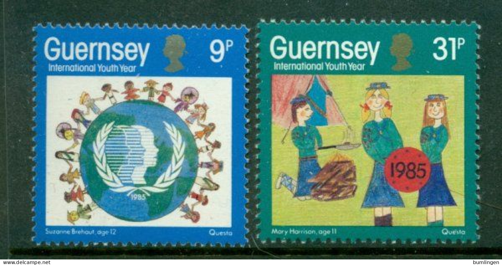 GUERNSEY 1985 Mi 320-21** International Youth Year [B450] - Autres & Non Classés