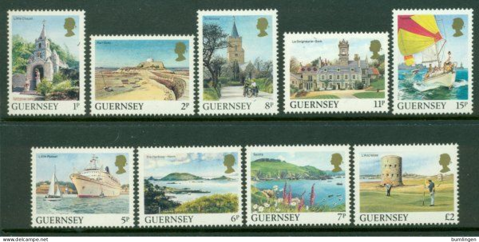 GUERNSEY 1985 Mi 325-34** Views From Guernsey [B458] - Otros & Sin Clasificación