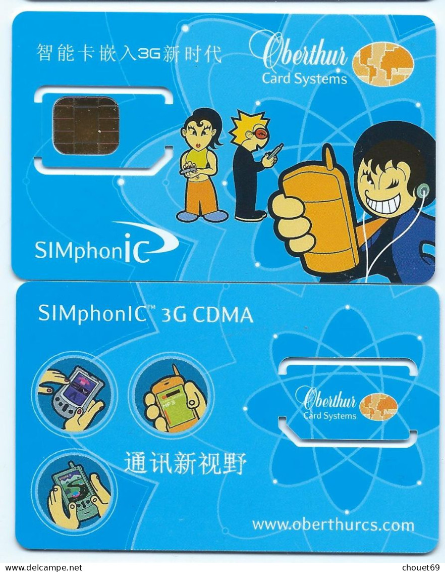 SIM GSM SIMPHONIC OBERTHUR 3G CDMA 1 Ligne (BA0415 - Origine Sconosciuta