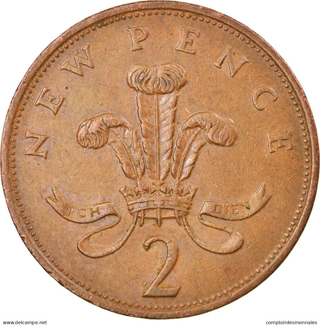 Monnaie, Grande-Bretagne, Elizabeth II, 2 New Pence, 1981, TTB, Bronze, KM:916 - E. 2 Pence