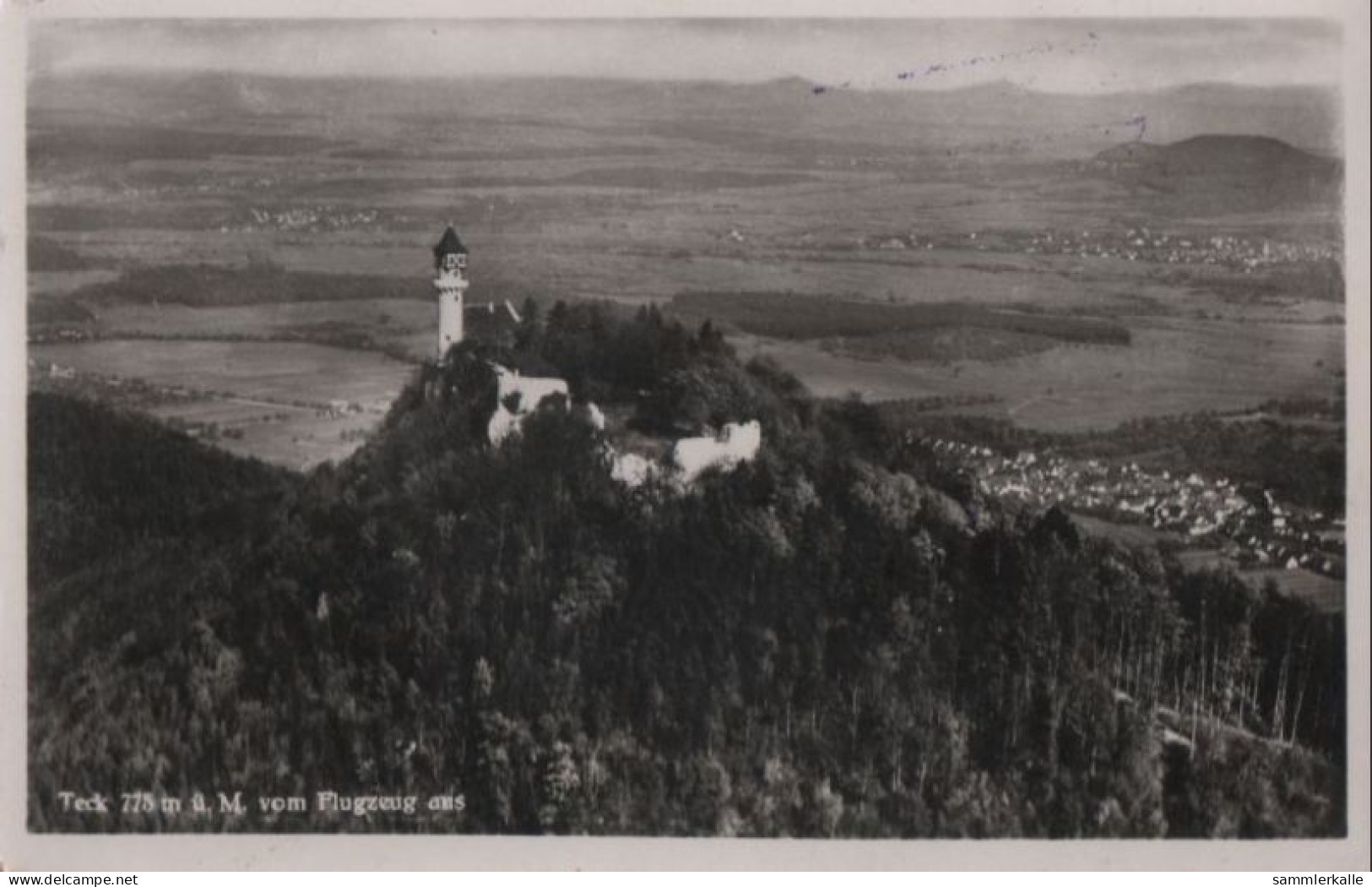 46655 - Kirchheim, Burg Teck - Vom Flugzeug Aus - 1949 - Kirchheim