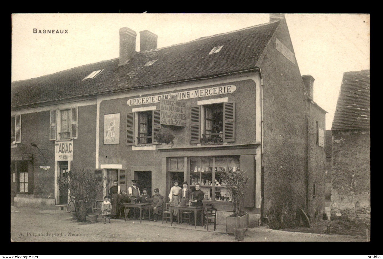 77 - BAGNEAUX - CAFE "AU RENDEZ-VOUS DE LA MARINE" - Bagneaux Sur Loing