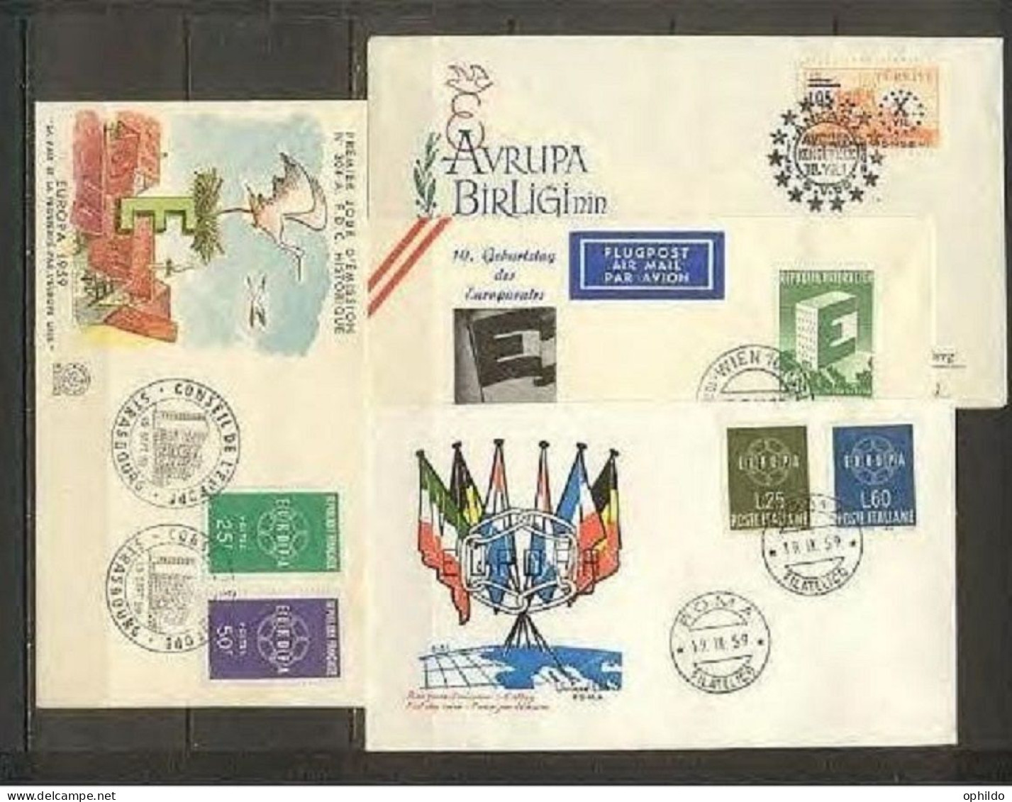  Europa 1959 Lot De FDC TB Voir Les 2 Scans - 1959