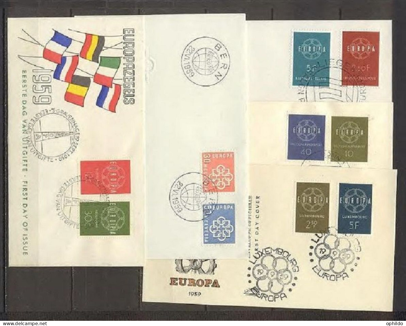  Europa 1959 Lot De FDC TB Voir Les 2 Scans - 1959