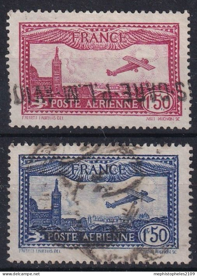 FRANCE 1930 - Canceled - YT 5, 6 - Poste Aérienne - 1927-1959 Oblitérés