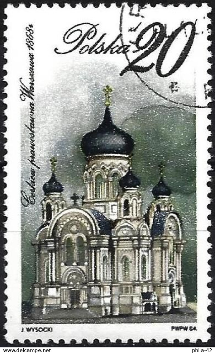 Poland 1984 - Mi 2957 - YT 2769 ( Ortodox Church, Warsaw ) - Oblitérés