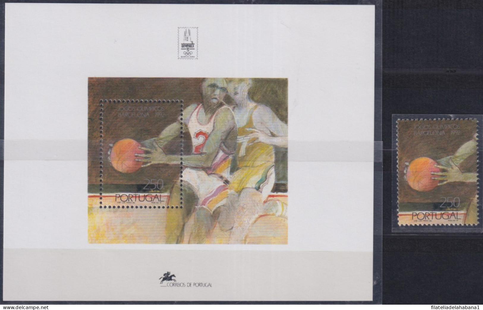 F-EX48114 PORTUGAL MNH 1992 OLYMPIC GAMES BARCELONA BASKETBALL.  - Verano 1992: Barcelona