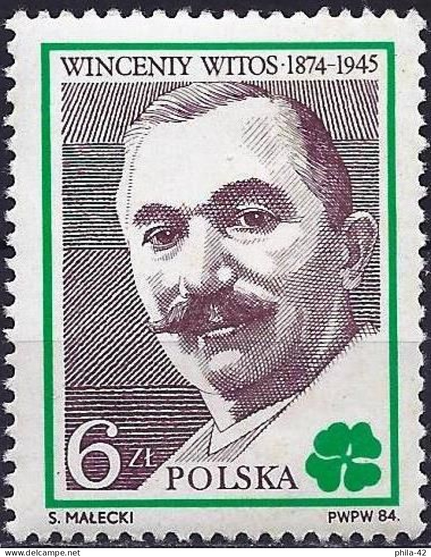 Poland 1984 - Mi 2905 - YT 2717 ( Wincenty Witos,  Prime Minister ) MNH** - Ungebraucht