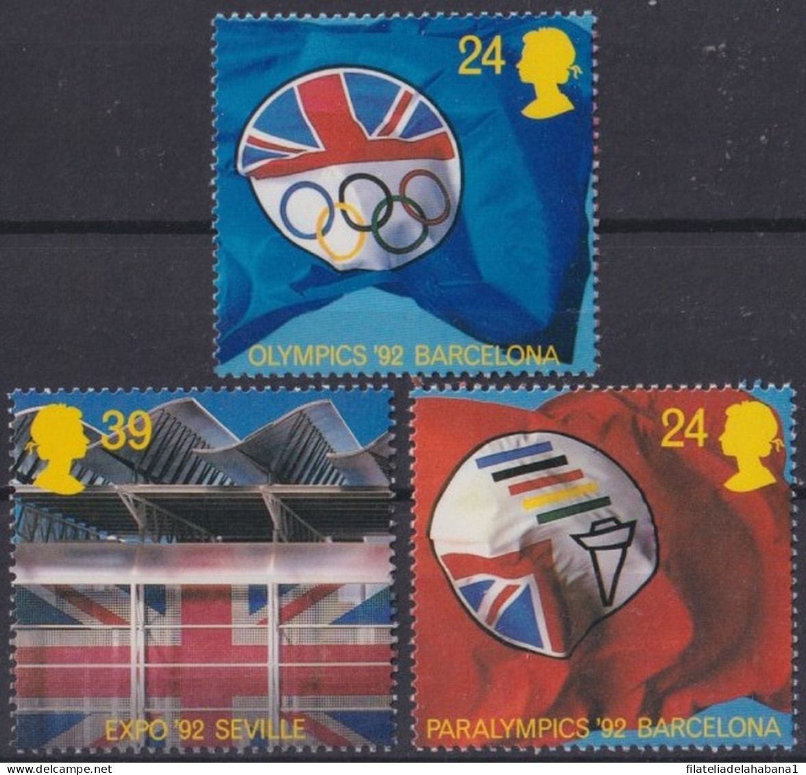 F-EX48863 ENGLAND UK MNH 1992 PRE-OLYMPIC GAMES BARCELONA FLAG.  - Verano 1992: Barcelona