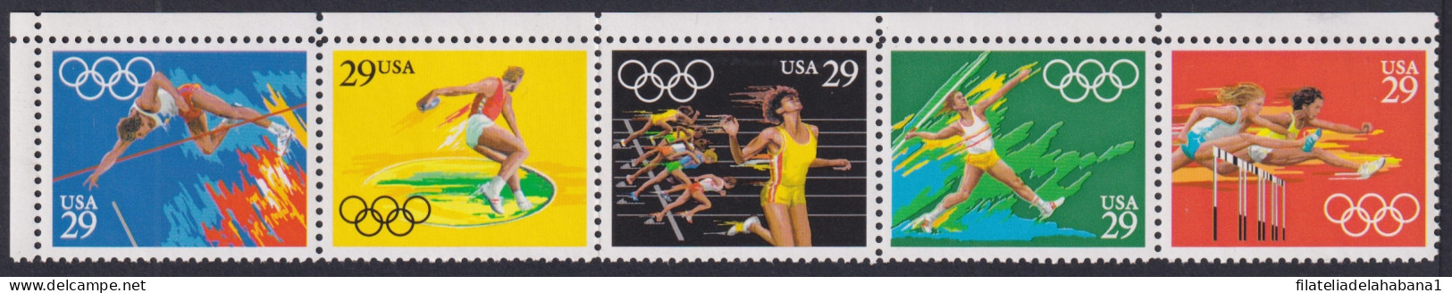 F-EX48117 USA US MNH 1991 OLYMPIC GAMES ATHLETISM.  - Zomer 1992: Barcelona