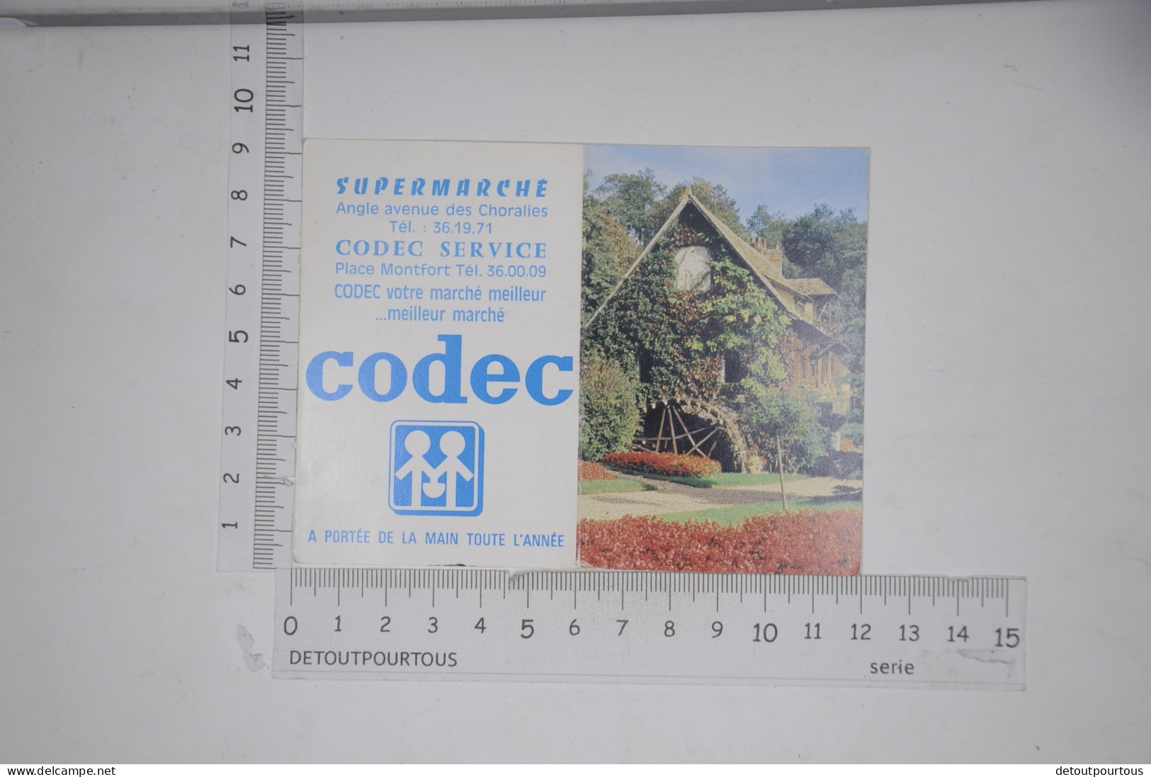 Lot De 2 Calendriers Mini Calendrier 1981 Supermarché CODEC - Small : 1981-90