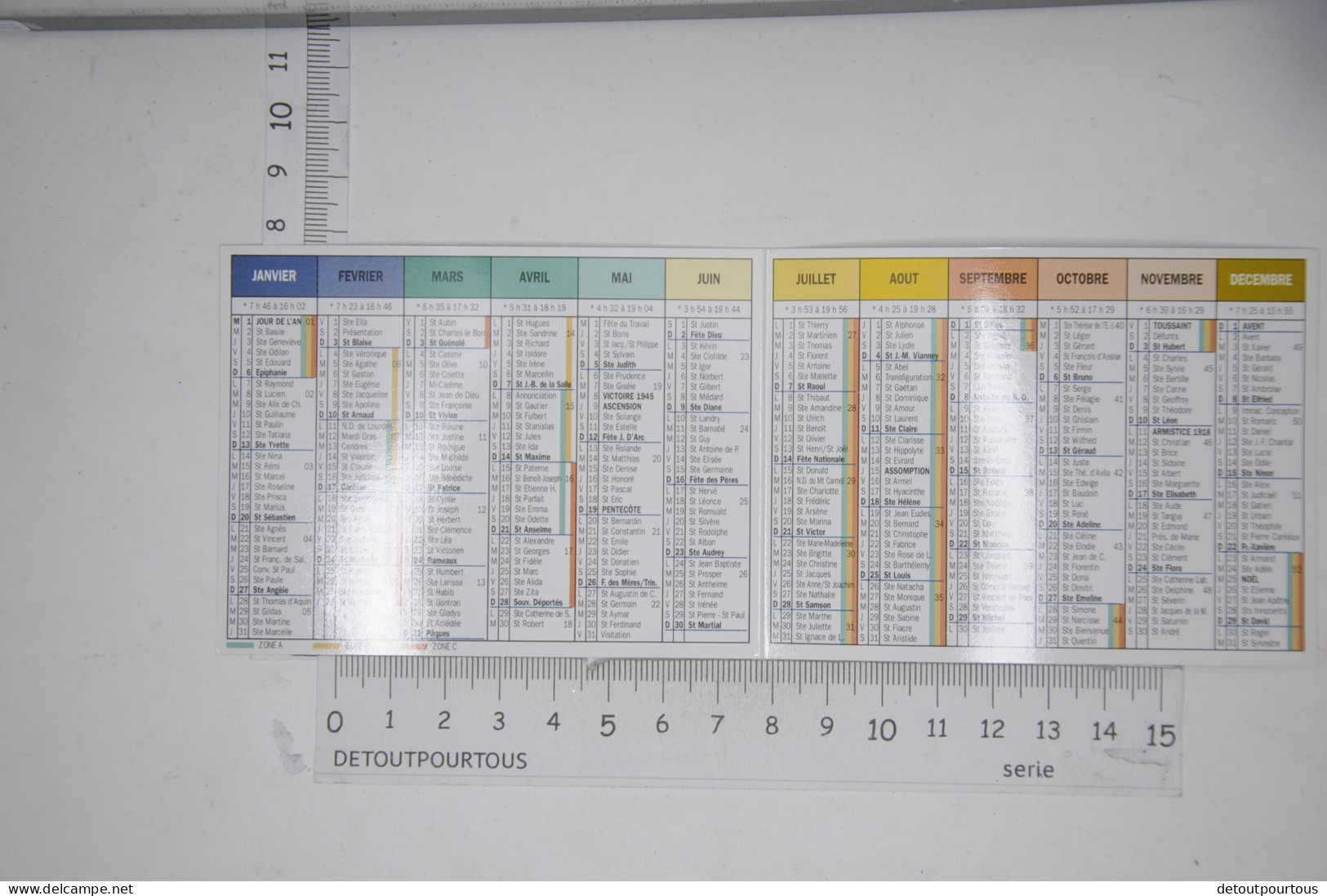 Mini Calendrier 2002 MUTOPTIC Opticien Mutualiste Avignon Carpentras Sorgues - Tamaño Pequeño : 2001-...