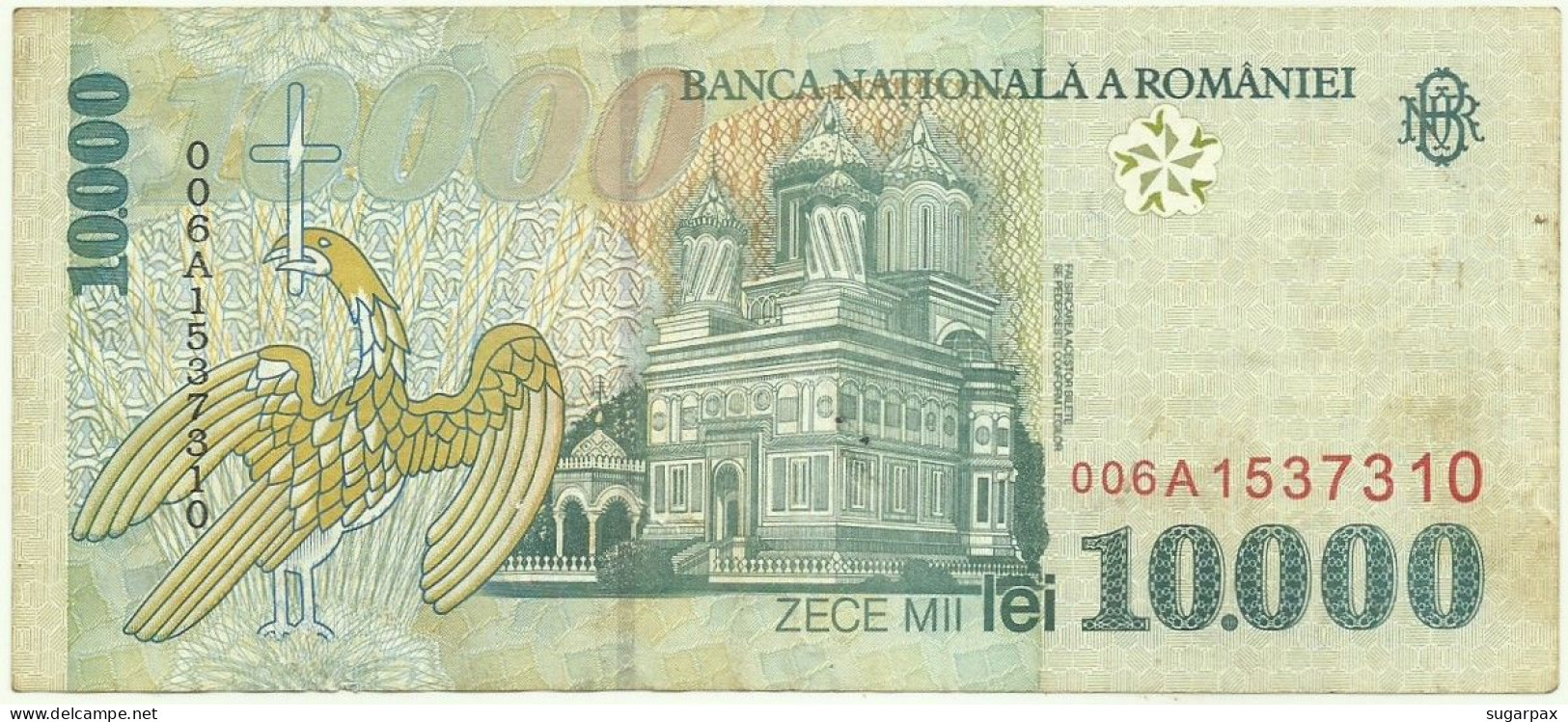 ROMANIA - 10.000 Lei - 1999 - Pick 108 - Série 006A - 10000 - Roumanie