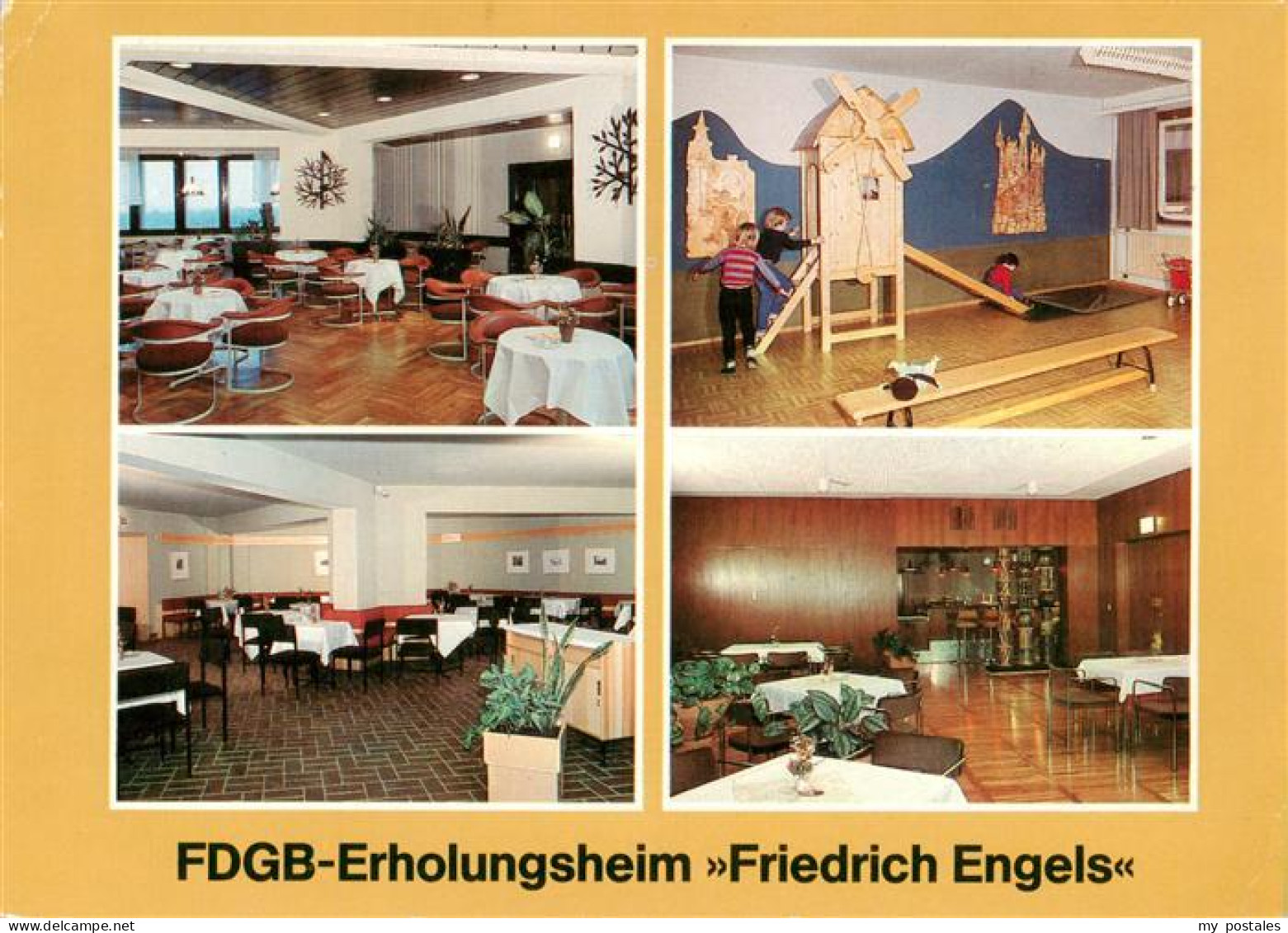 73882673 Templin FDGB Erholungsheim Friedrich Engels Dachcafe Kinderspielzimmer  - Templin