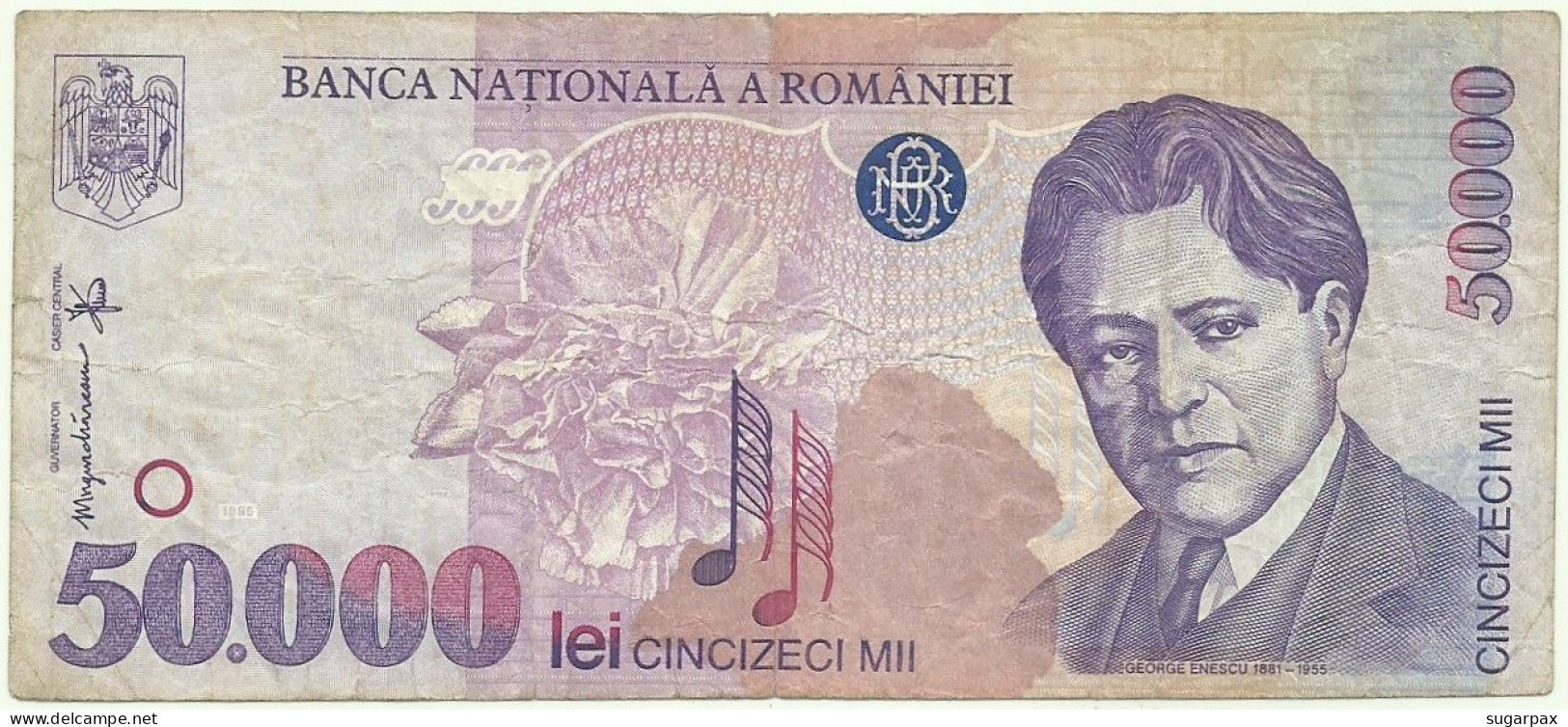 ROMANIA - 50.000 Lei - 1996 - Pick 109 - Série 003A - 50000 - Roumanie