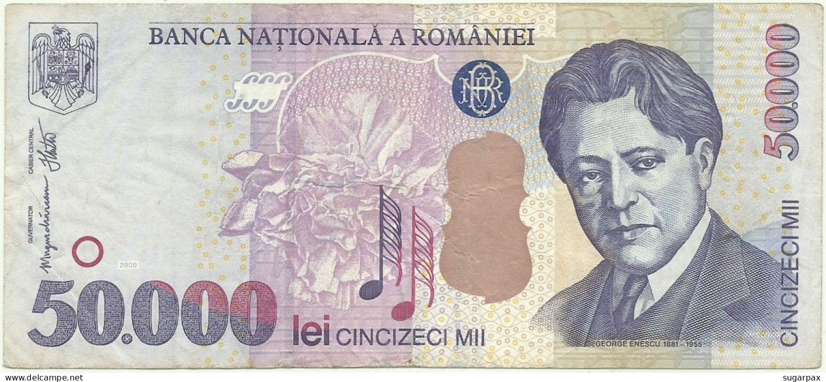 ROMANIA - 50.000 Lei - 2000 - Pick 109A - Série 003B - 50000 - Rumänien