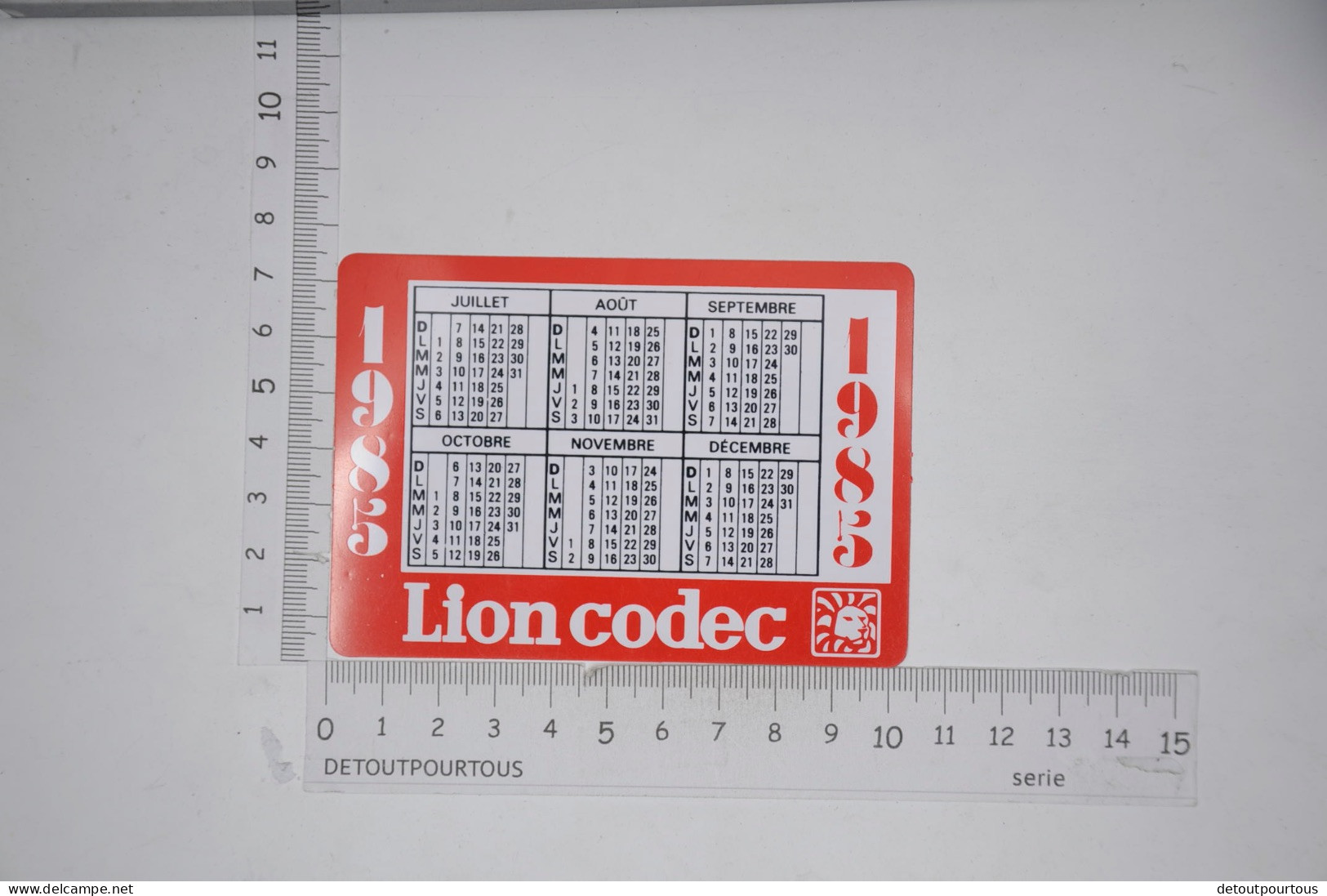 Lot De 2 Calendriers Mini Calendrier 1985 & 1986  LION CODEC Supermarchés - Kleinformat : 1981-90