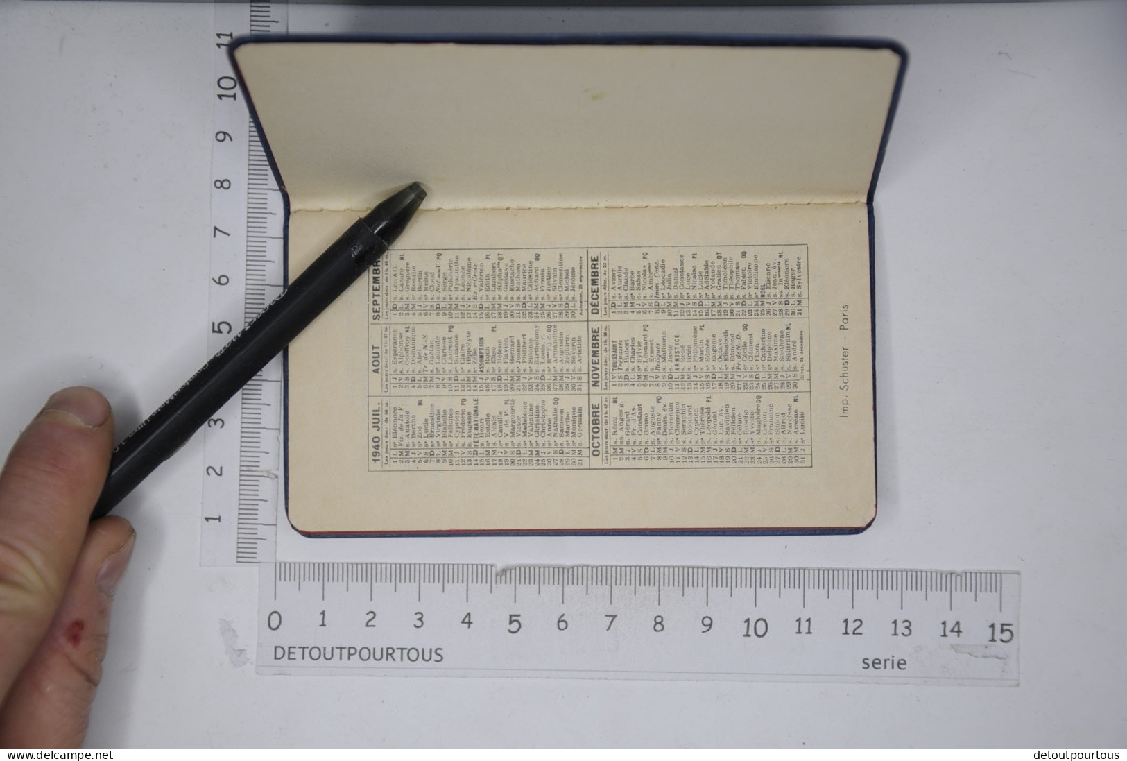 Agenda Calendrier 1940 / Etablissements KUHLMANN - Klein Formaat: 1921-40