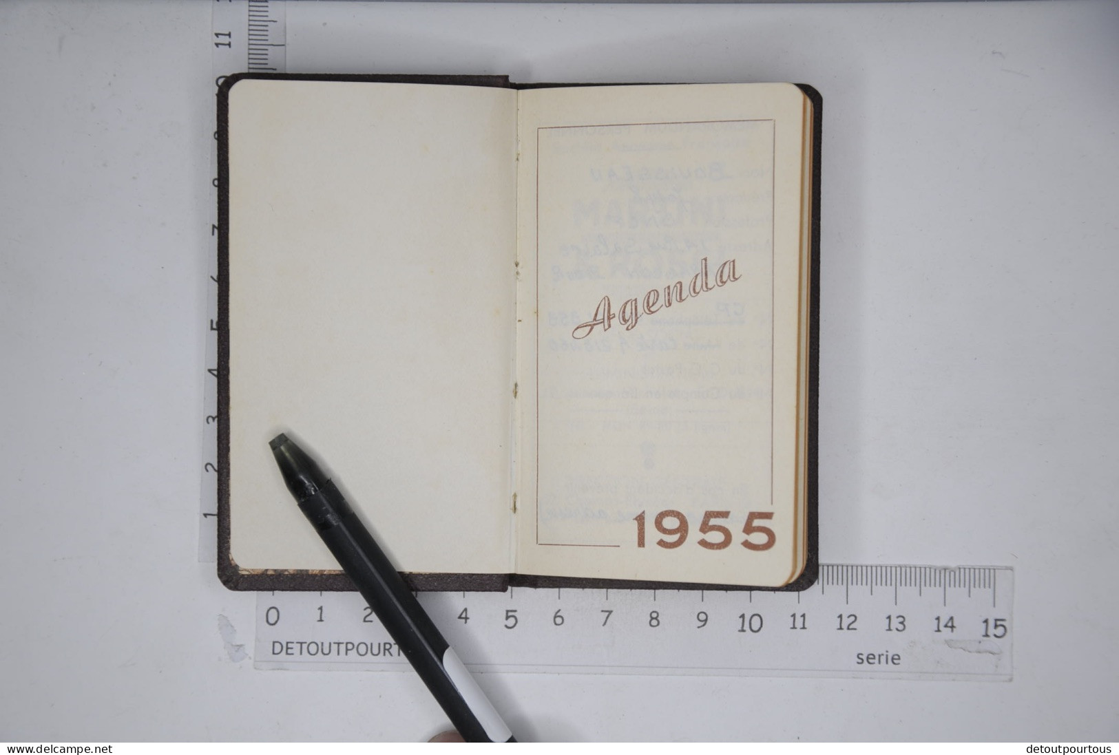 Agenda Calendrier 1955 MARTINI & ROSSI Alcool - Petit Format : 1941-60