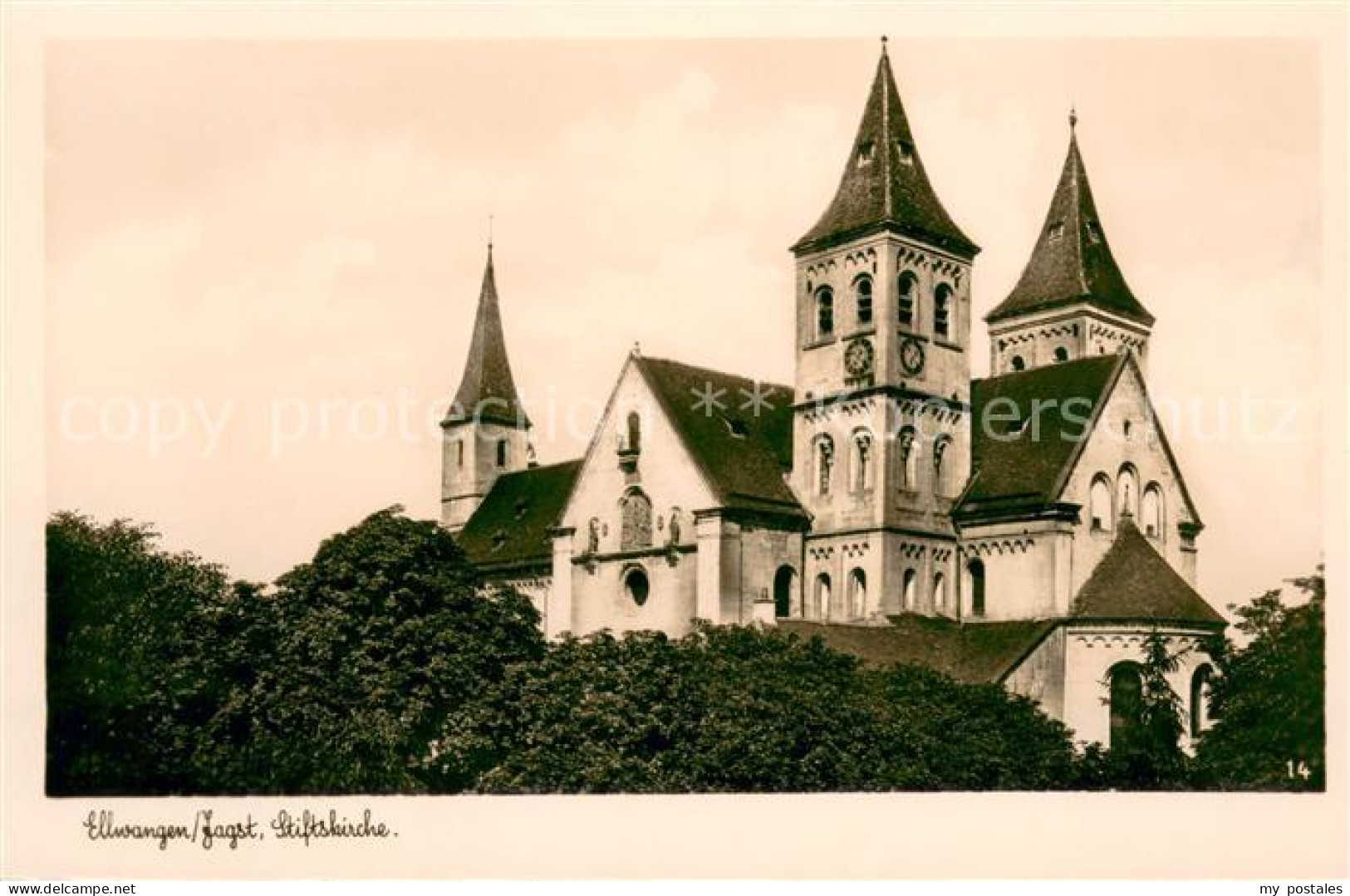 73624783 Ellwangen Jagst Stiftskirche Ellwangen Jagst - Ellwangen