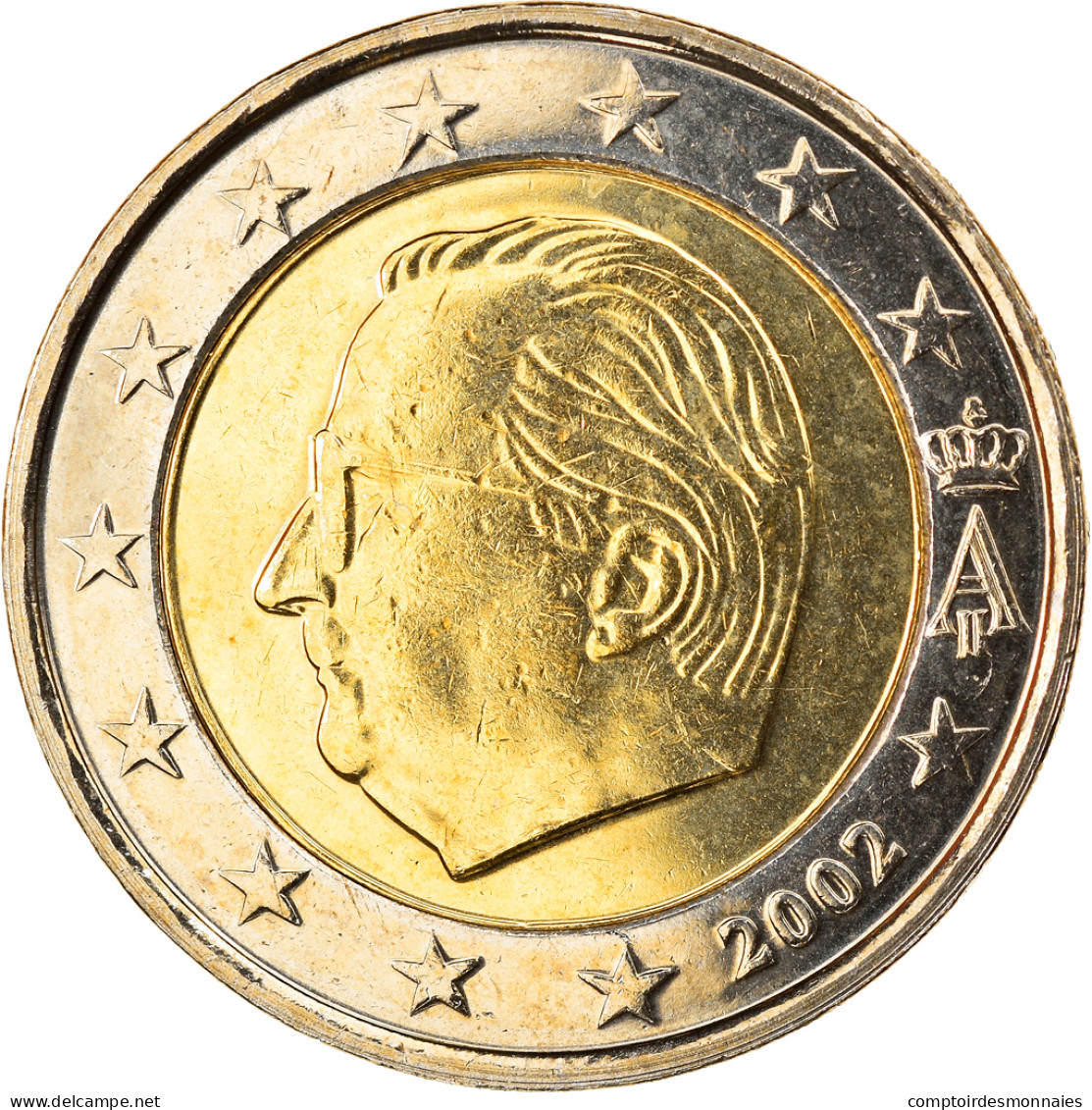 Belgique, 2 Euro, 2002, Bruxelles, FDC, Bi-Metallic, KM:231 - Belgio