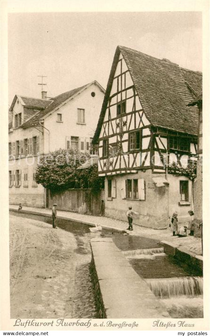 73623386 Auerbach Bergstrasse Aeltestes Haus Fachwerkhaus Bach Luftkurort Auerba - Bensheim