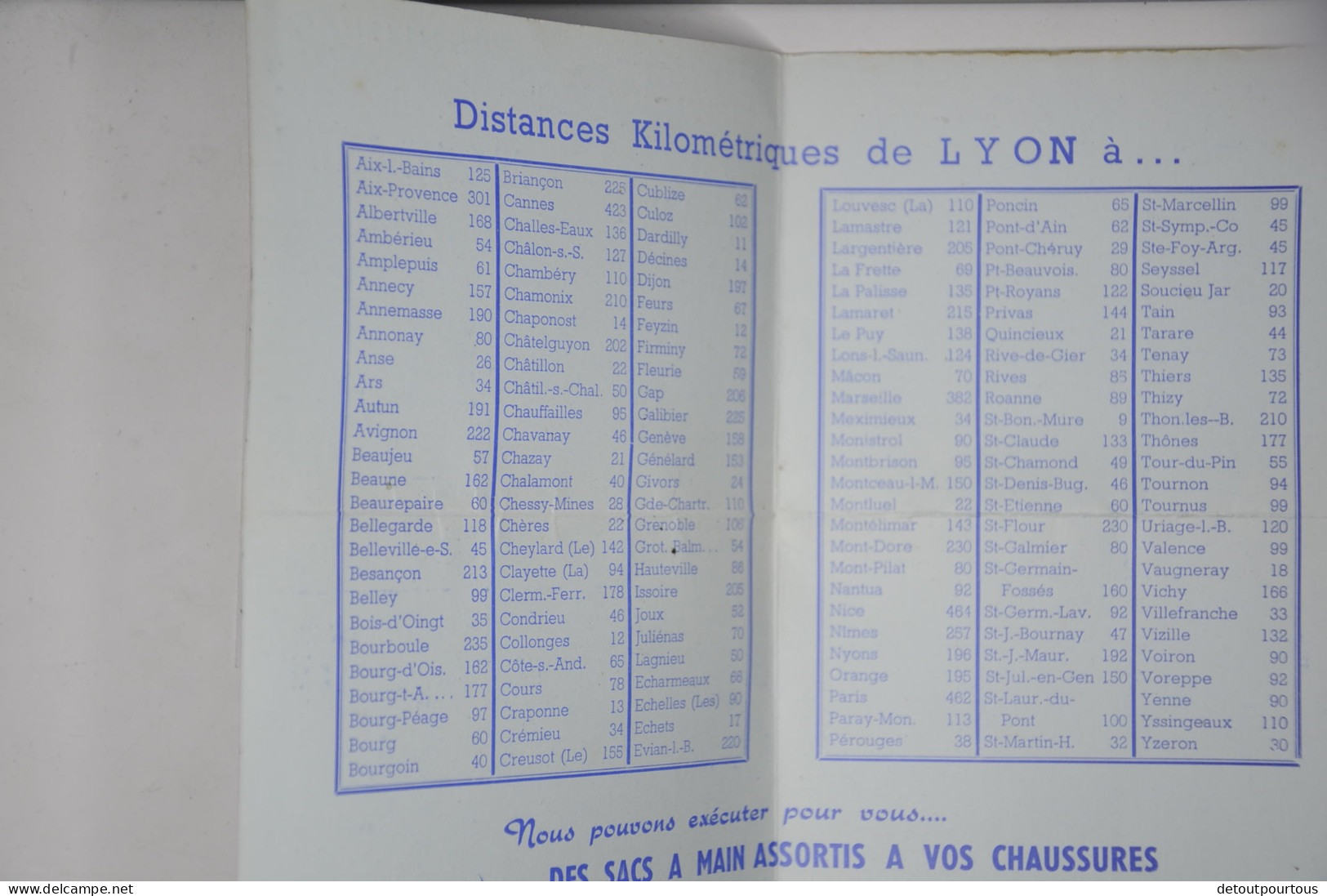 Mini Calendrier 1957 Fabrique De Chaussures Sacs à Main Au GRAND BOTTIER ZAGORIDIS Rue Moncey LYON - Petit Format : 1941-60