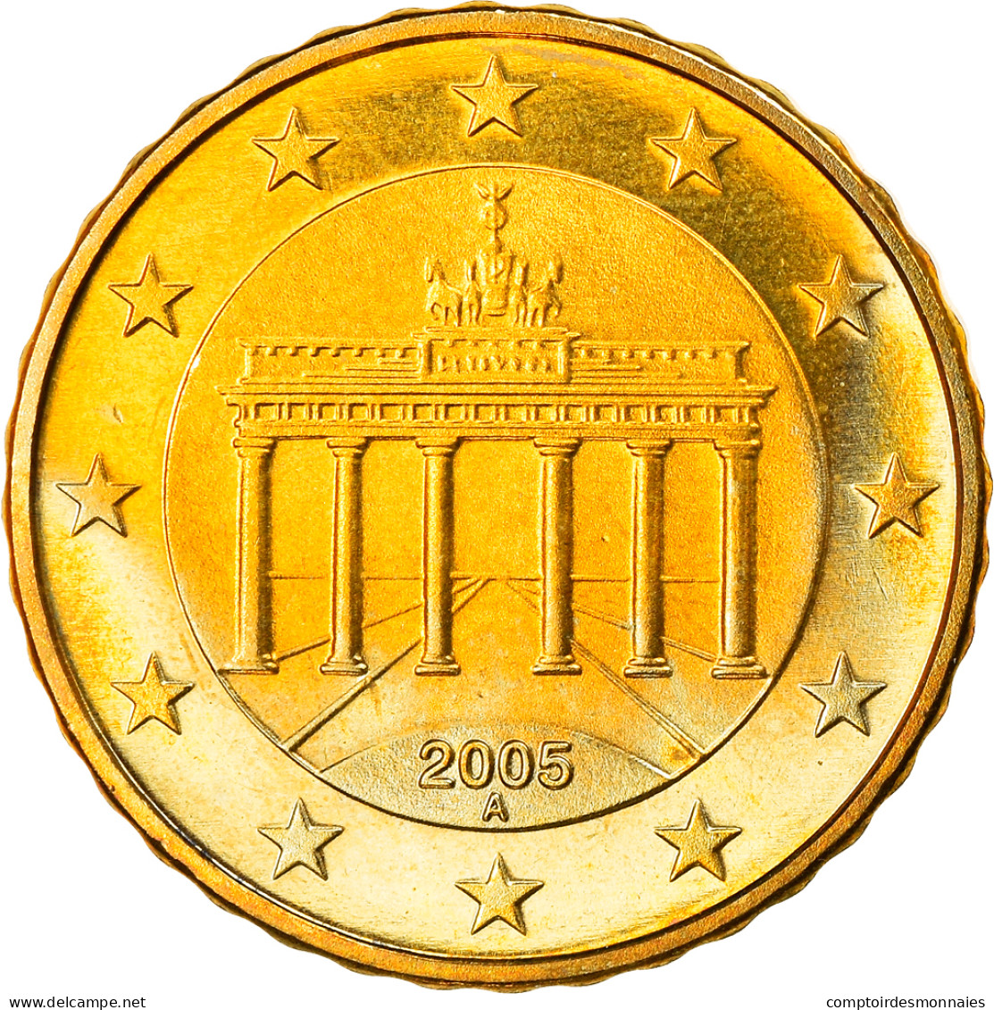 République Fédérale Allemande, 10 Euro Cent, 2005, Berlin, SPL, Laiton - Germania