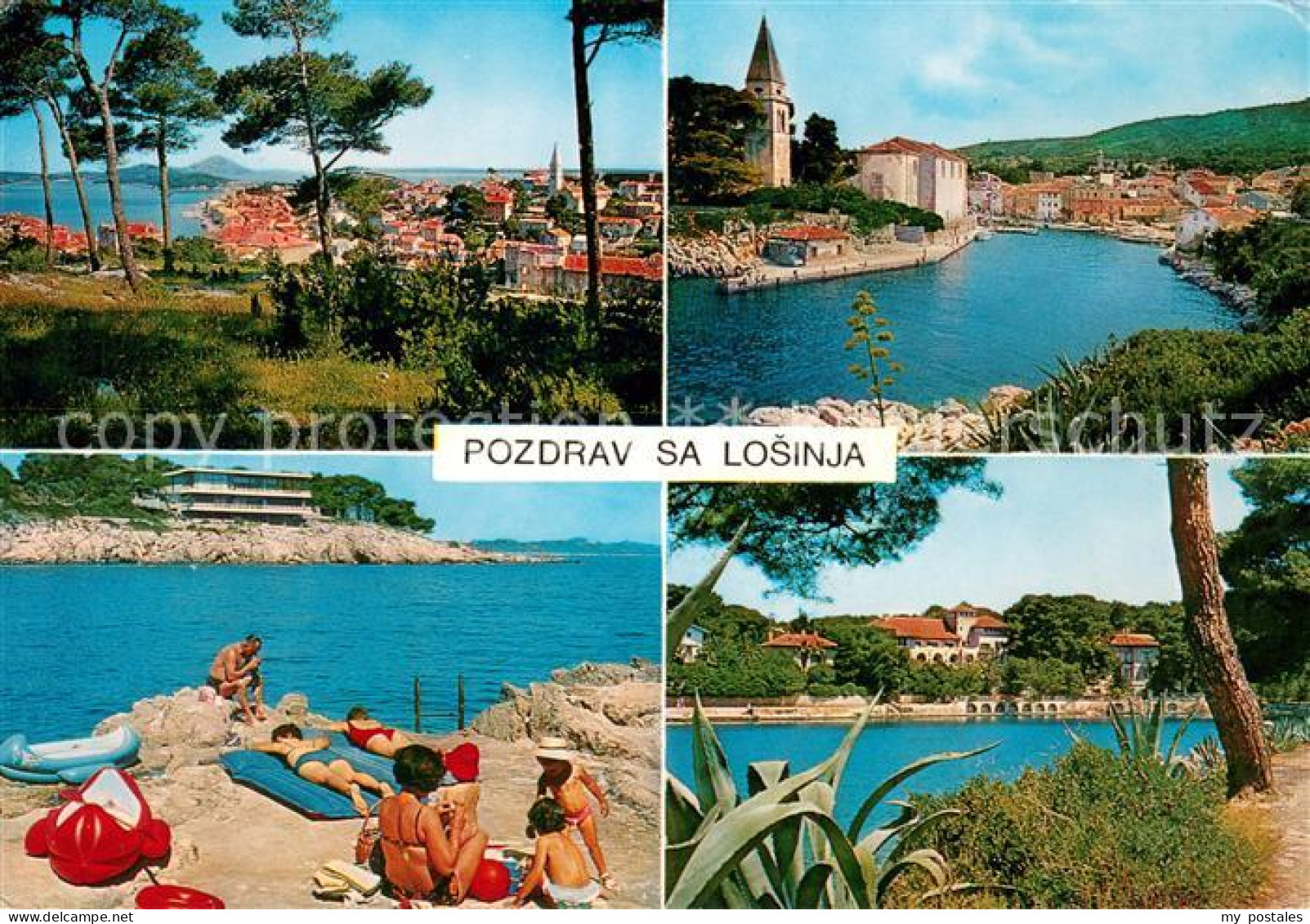 73619758 Losinj Panorama Hafen Losinj - Croatie