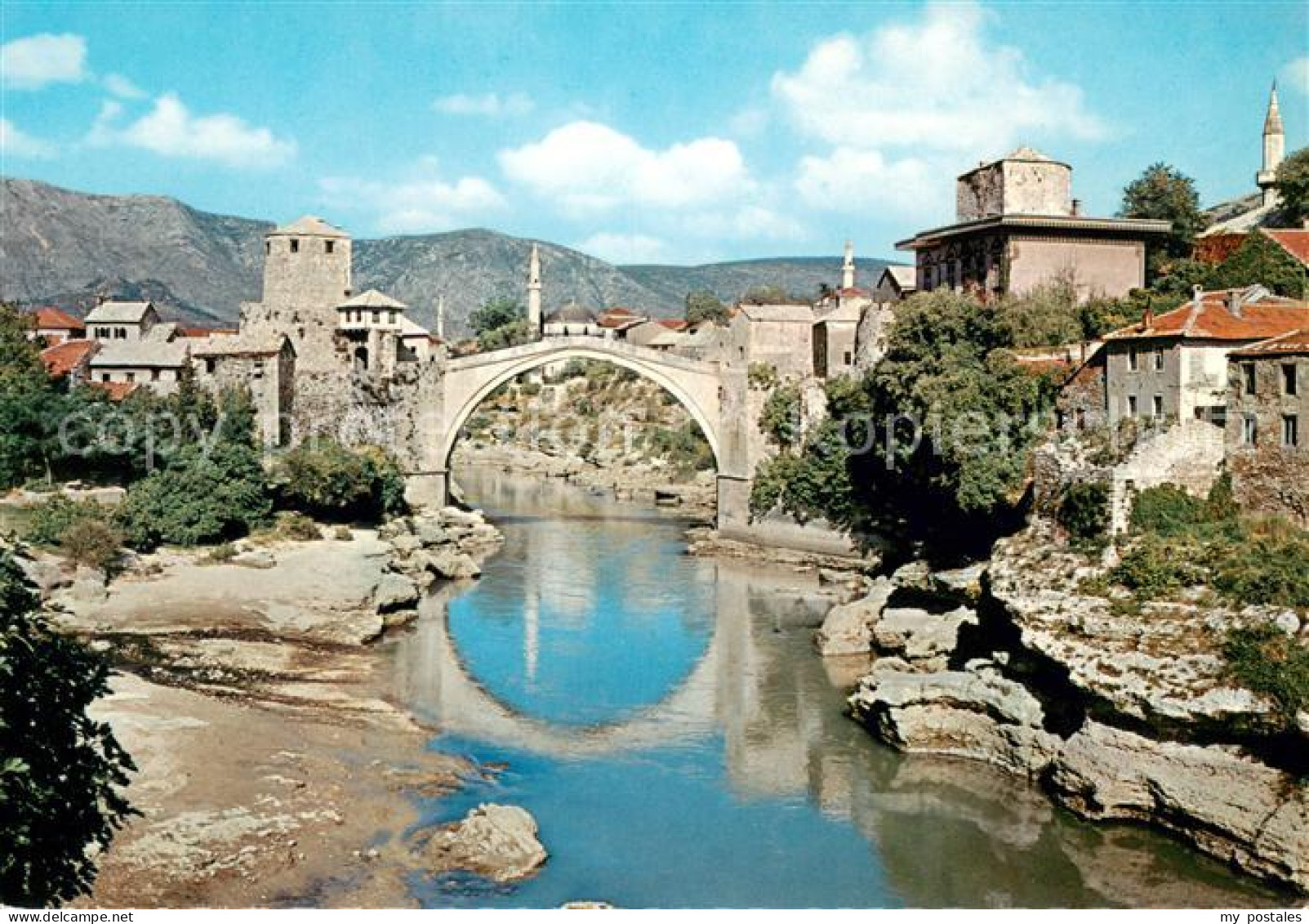 73619619 Mostar Moctap Stari Most Bruecke Ueber Die Neretva Wahrzeichen Mostar M - Bosnie-Herzegovine