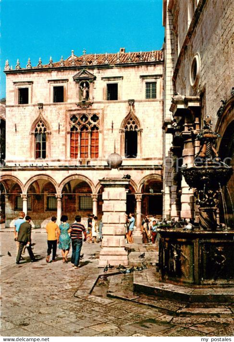 73619609 Dubrovnik Ragusa Palata Sponza Palast Brunnen Altstadt Dubrovnik Ragusa - Croatie