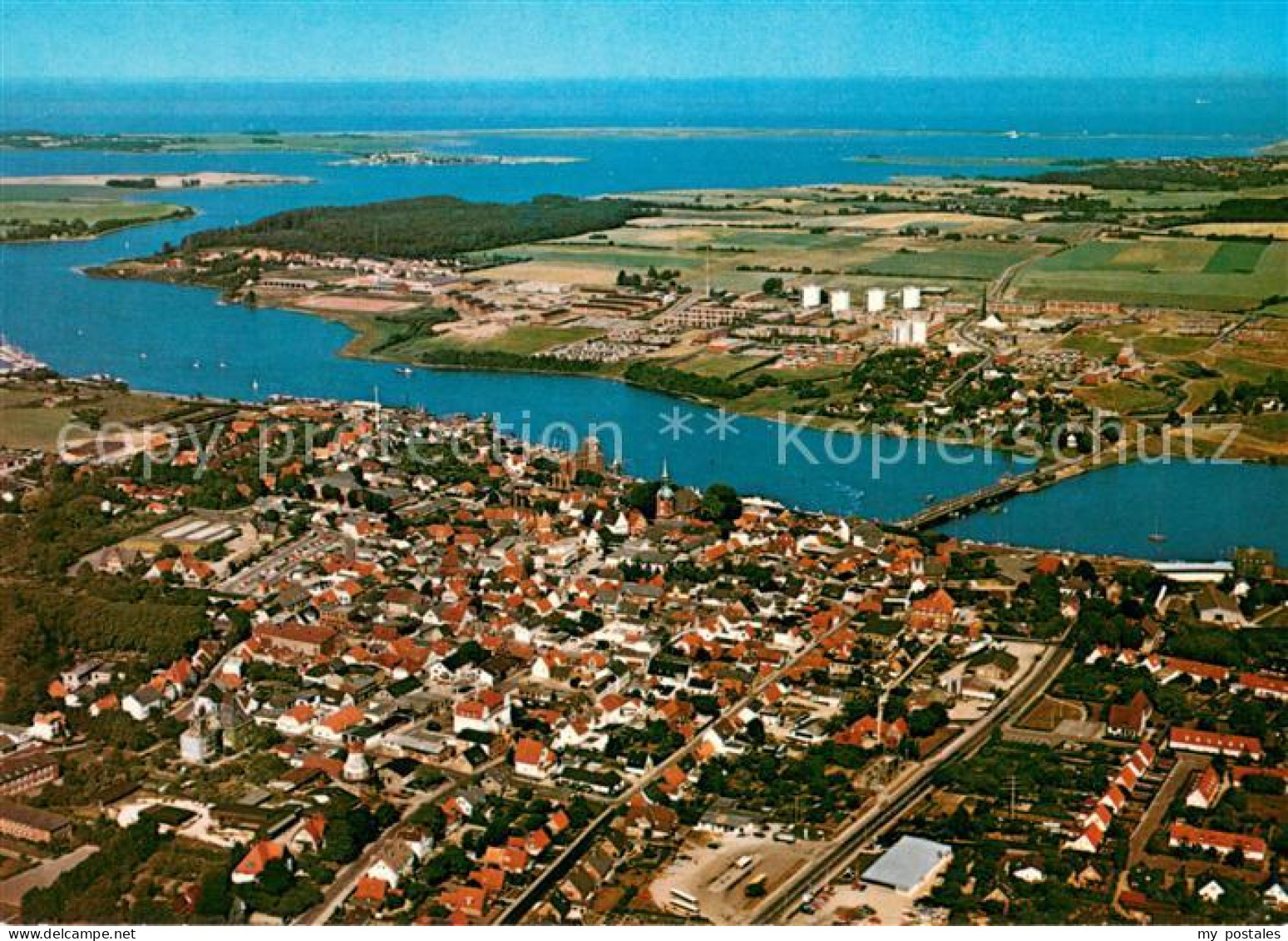 73618409 Kappeln Schlei Mit Ellenberg Maasholm Schleimuende Und Ostsee Fliegerau - Kappeln / Schlei