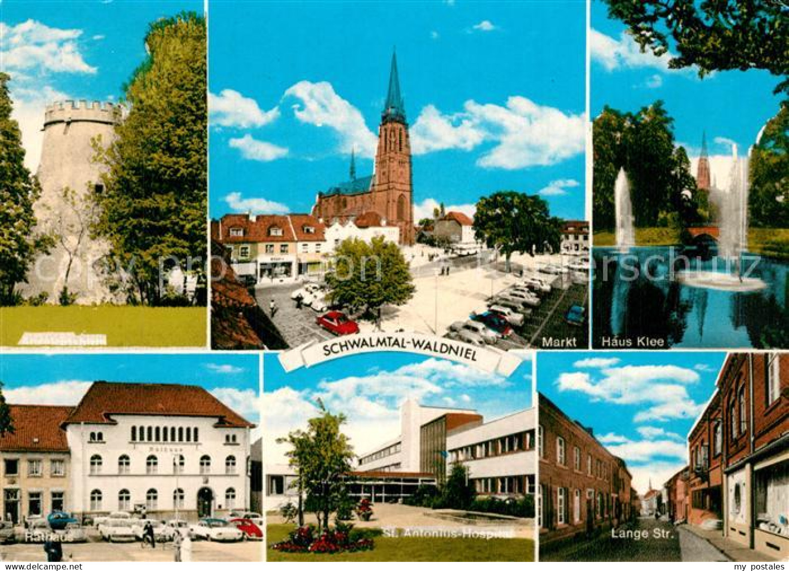 73618031 Waldniel Markt Haus Klee Rathaus Antonius Hospital Waldniel - Schwalmtal