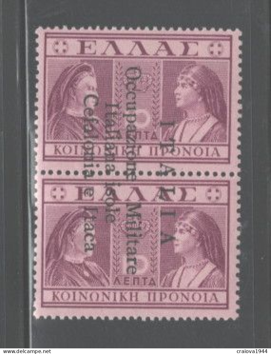 GREECE,1941"ISSUE FOR CEPHALONIA & ITHACA"#NR2,. MNH, CERT. - Iles Ioniques