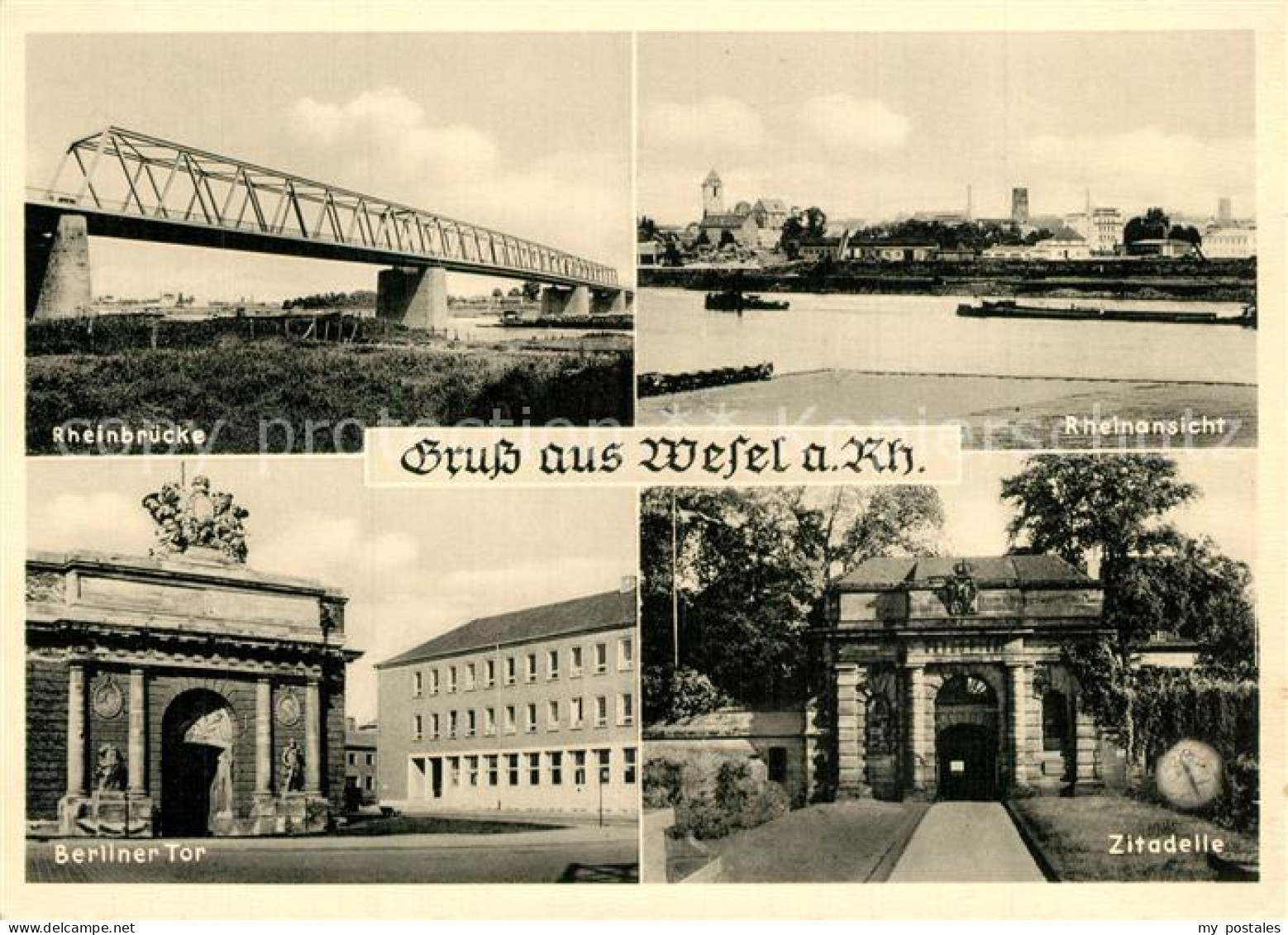 73616863 Wesel Rhein Rheinbruecke Zitadelle Berliner Tor Wesel Rhein - Wesel