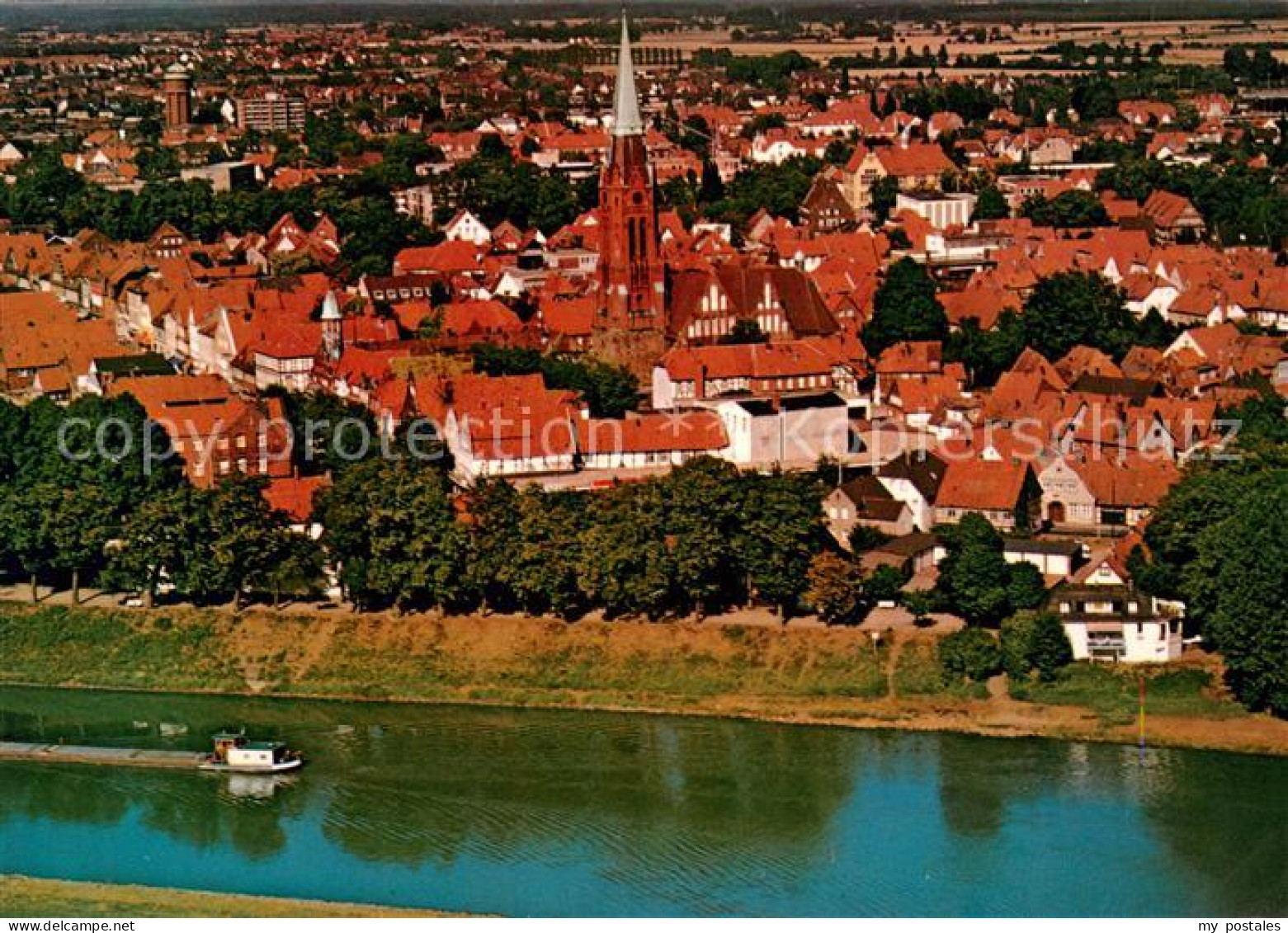 73616802 Nienburg Weser Fliegeraufnahme Nienburg Weser - Nienburg