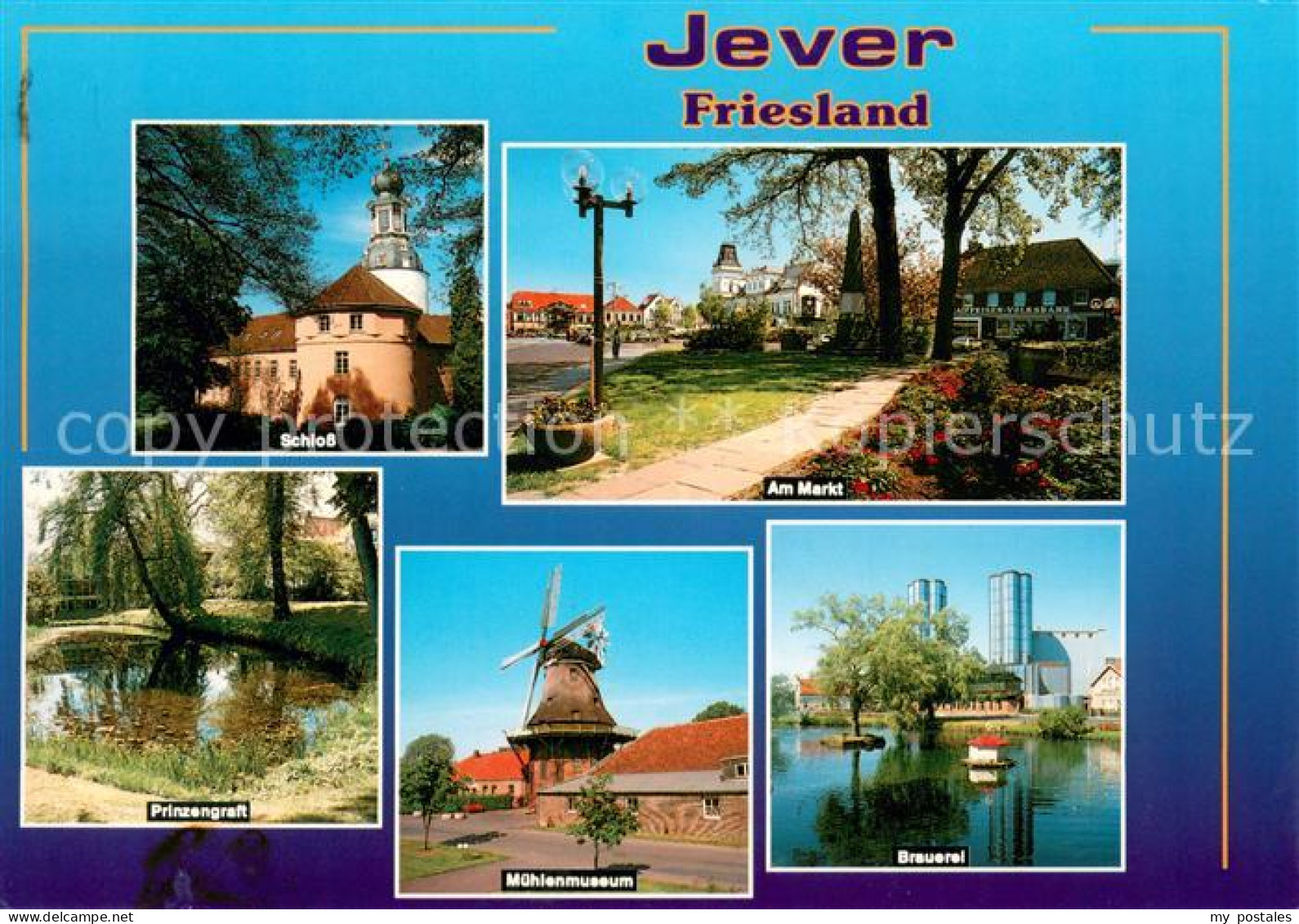 73615619 Jever Schloss Markt Prinzengraft Muehlenmuseum Brauerei Jever - Jever