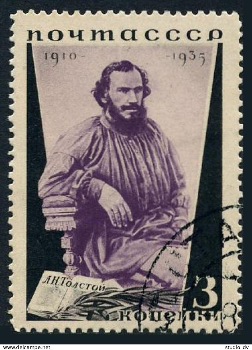 Russia 577 Perf 14, CTO. Michel 536A. Count Leo N.Tolstoy, Writer. 1936. - Usados