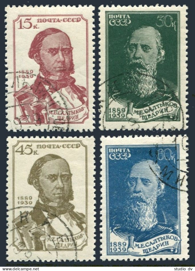 Russia 745-748,CTO.Michel 714-717. M.E.Saltykov-Shchedrin,writer,satirist,1939. - Used Stamps
