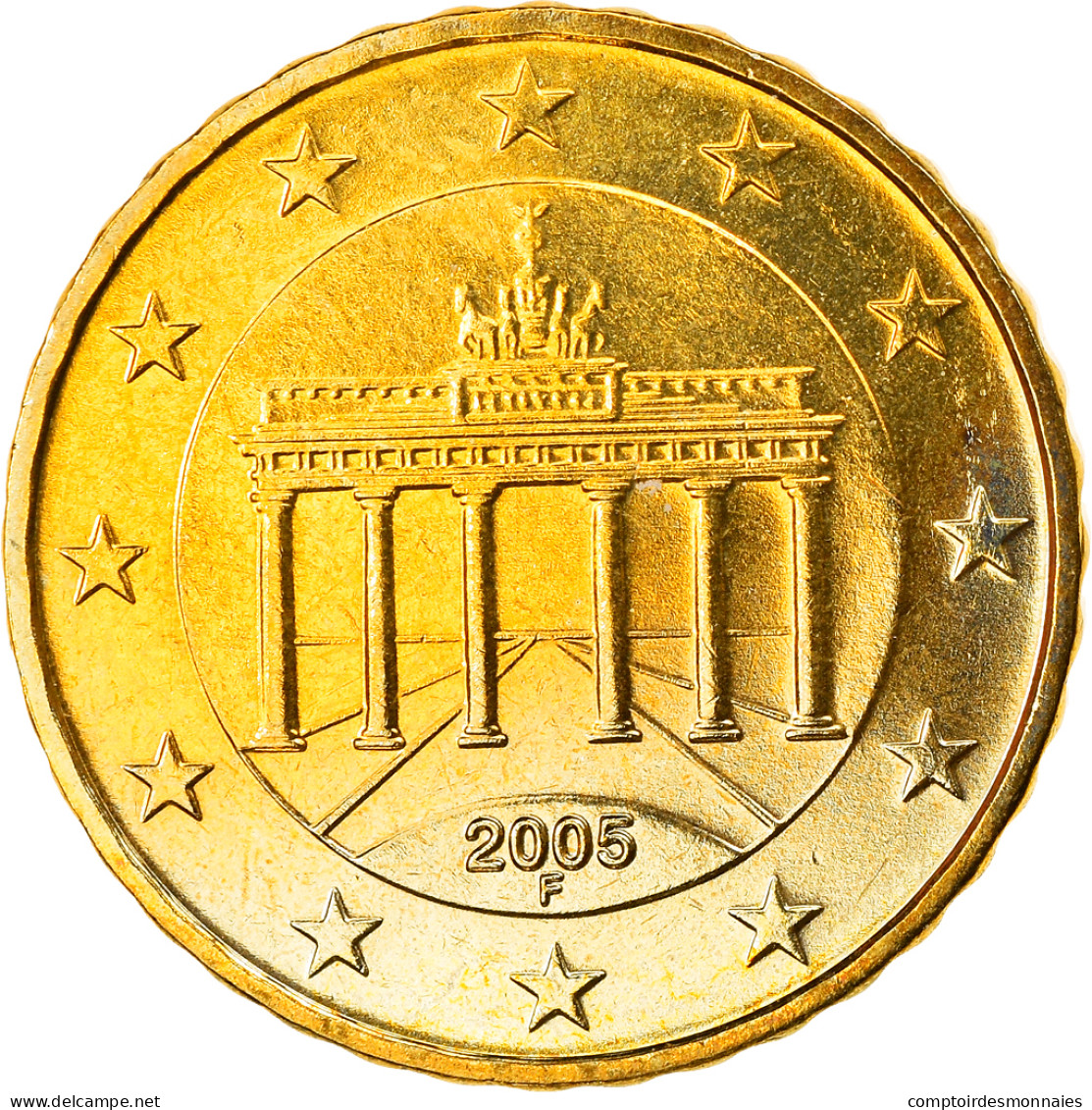 République Fédérale Allemande, 10 Euro Cent, 2005, Stuttgart, SPL, Laiton - Germania