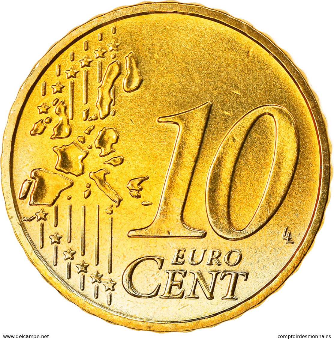 République Fédérale Allemande, 10 Euro Cent, 2005, Stuttgart, SPL, Laiton - Germania