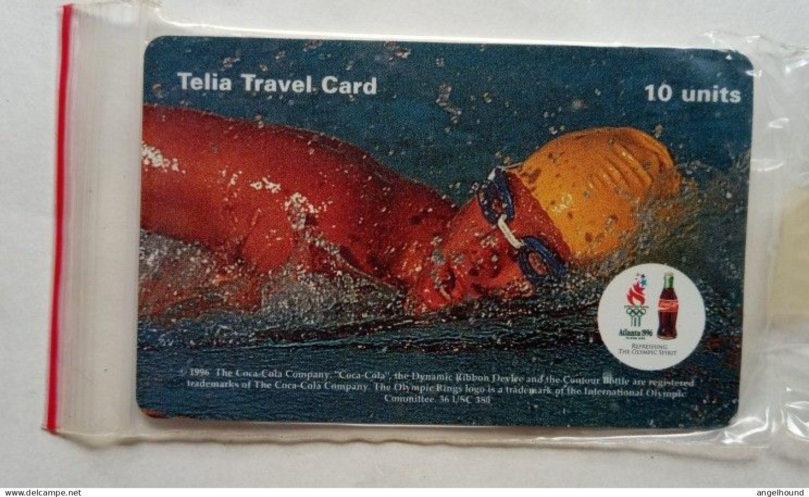 Sweden Telia Travcel Card 10 Units MINT - Swimming - Coca Cola - Zweden