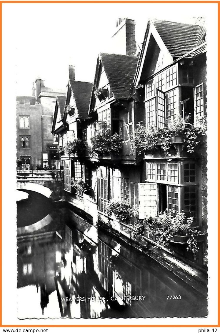England - Canterbury : Weavers' Houses - Written Postcard 1966 - Good Condition - Canterbury