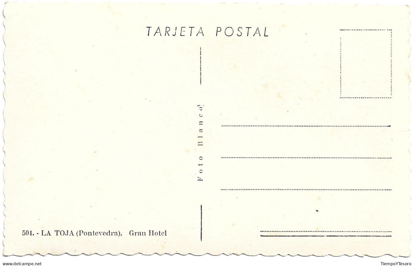 Postcard - Spain, Asturias, La Toja Hotel, N°1273 - Pontevedra