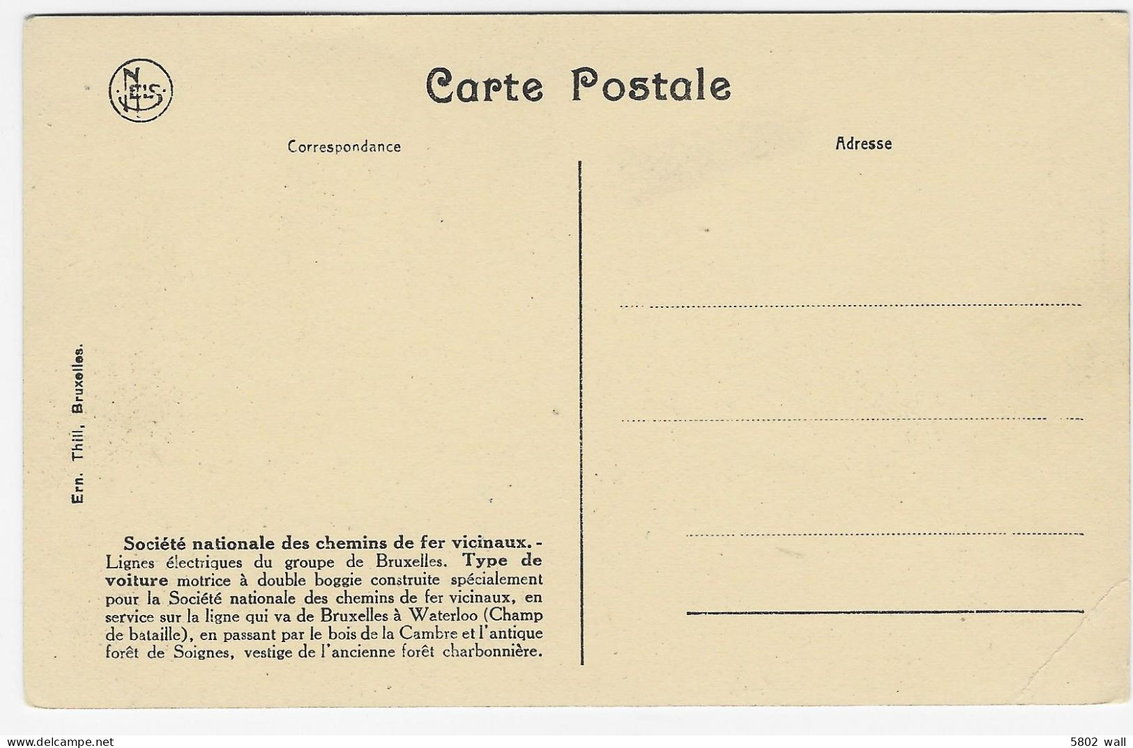 S.N.C.V. Groupe De Bruxelles : Voiture Motrice à Double Boggie - Nahverkehr, Oberirdisch