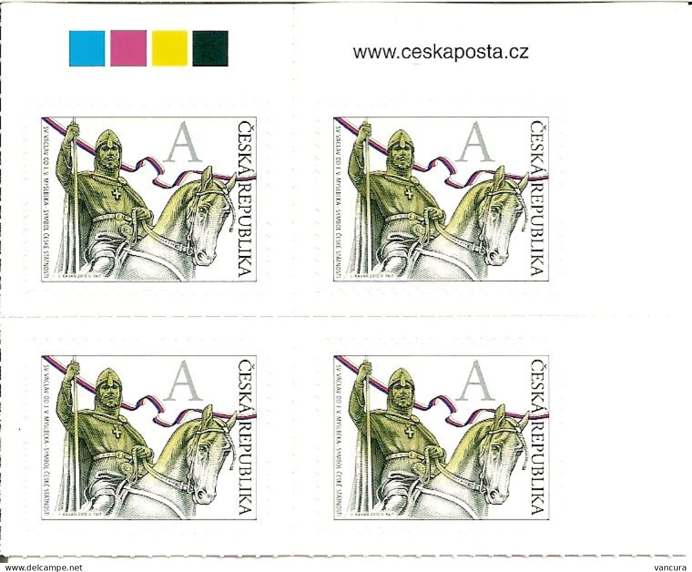 ** 724 Czech Republic St. Wenceslas 2012 Statue - Unused Stamps