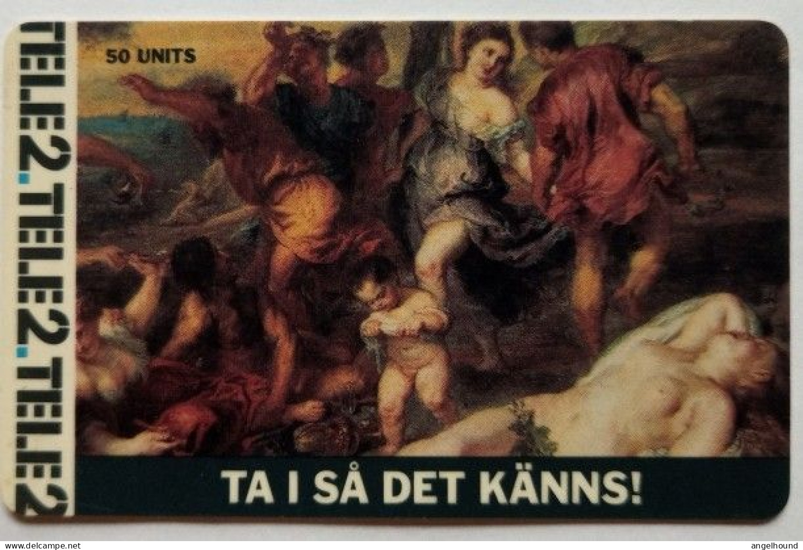 Sweden Tele2  50 Units Prepaid - Rubens Backanal Paintings - Zweden