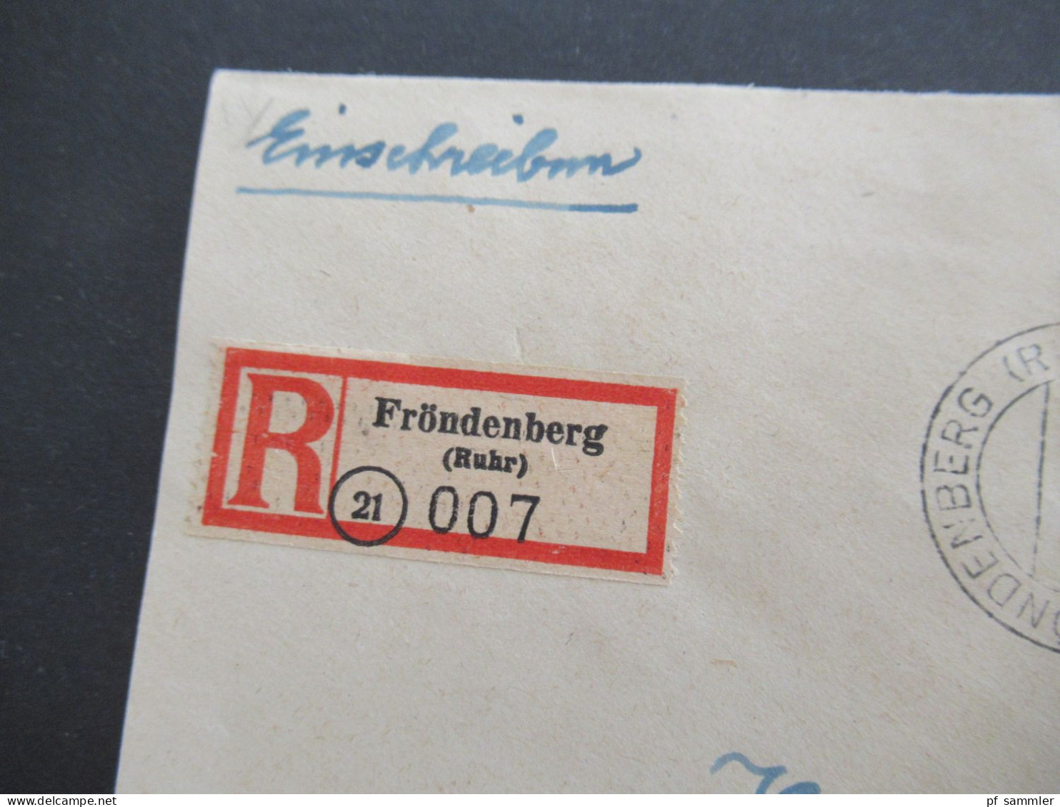 1946 Bizone Am Post MiF Mit Kontrollrat Und Französische Zone! Einschreiben Fröndenberg (Ruhr) - Burglengenfeld Bayern - Storia Postale